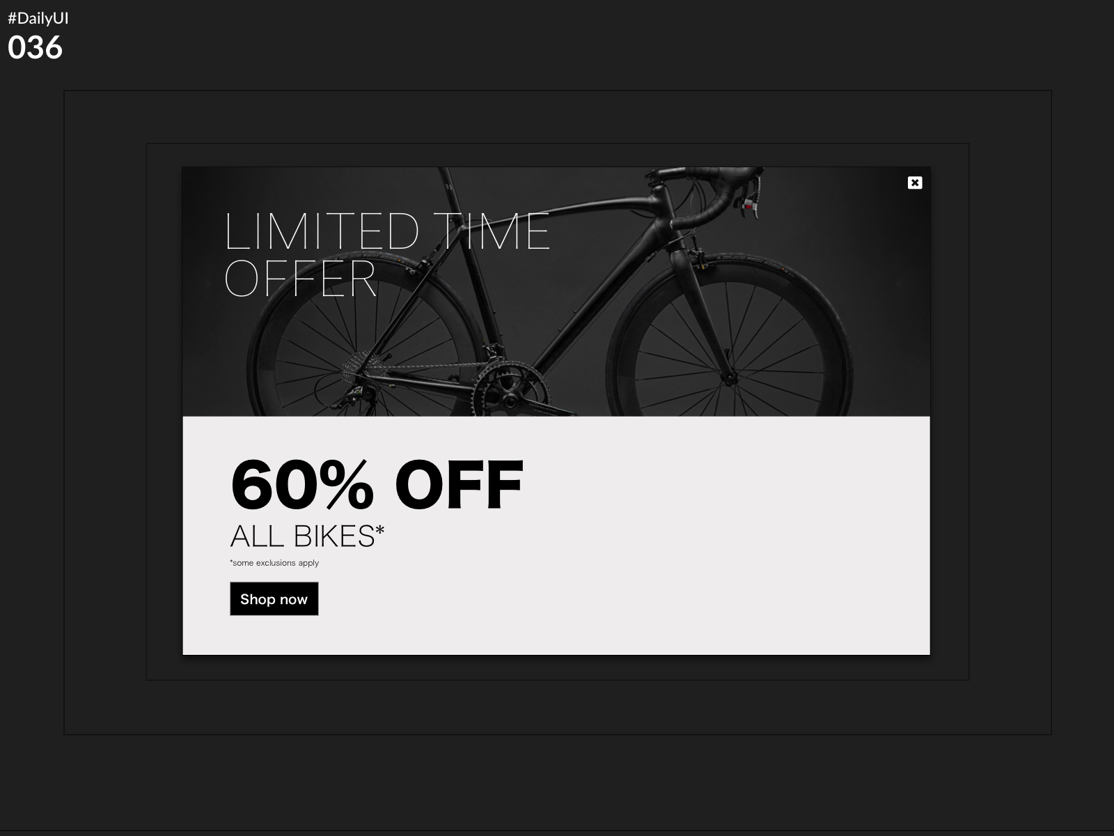 DailyUI Challenge 036 - Special Offer)