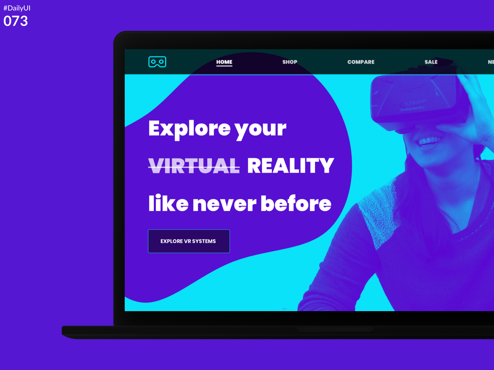 DailyUI Challenge 073 - Virtual Reality)