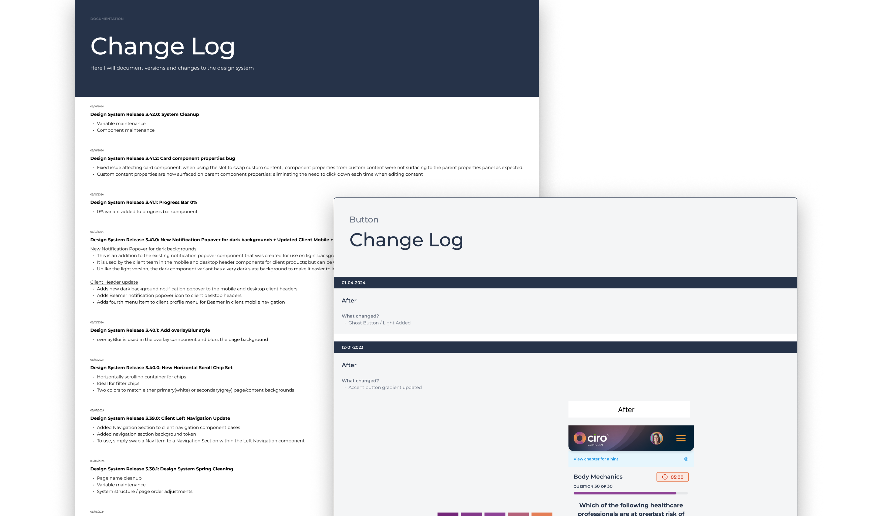 Change Log  Graphic